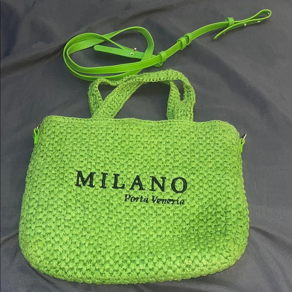 Milano Vibrant Green Crossbody Bag